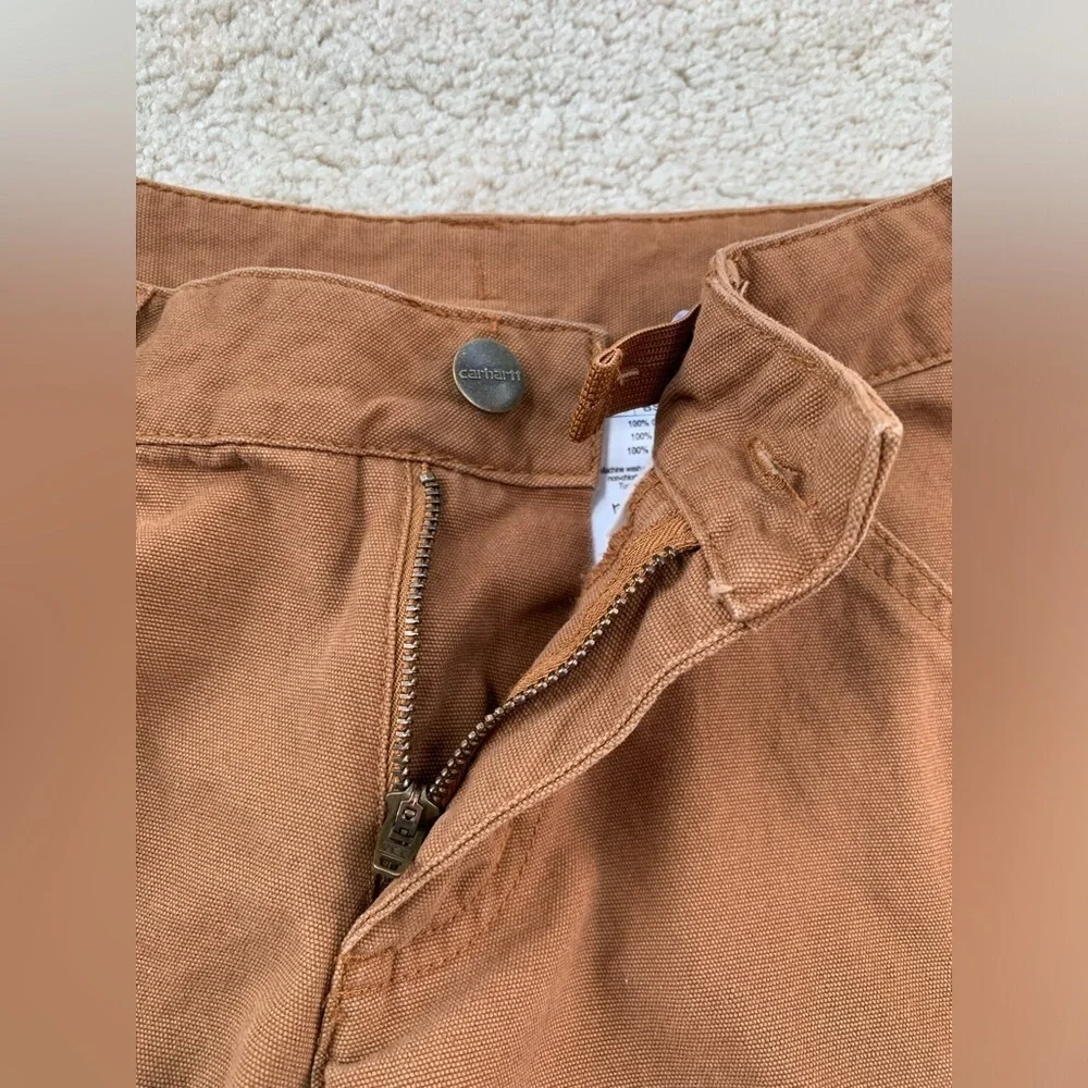 Carhartt Size 8 Tan Canvas Cargo Work Shorts